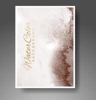 Cover template with watercolor background. Design for your cover, date, postcard, banner, logo. vector