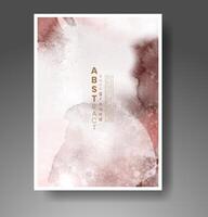 Cover template with watercolor background. Design for your cover, date, postcard, banner, logo. vector