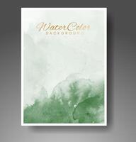 Cover template with watercolor background. Design for your cover, date, postcard, banner, logo. vector