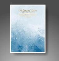 Cover template with watercolor background. Design for your cover, date, postcard, banner, logo. vector