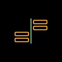 Horizontal Alignment Vector Icon