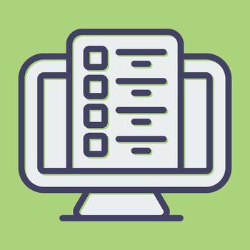 Computer Vector Icon