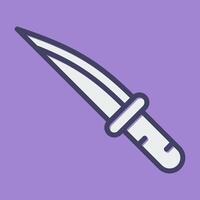 icono de vector de cuchillo