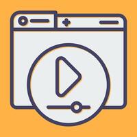 Video Player Vector Icon