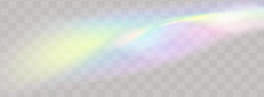 A set of colourful vector lens, crystal rainbow  light  and  flare transparent effects.Overlay for backgrounds.