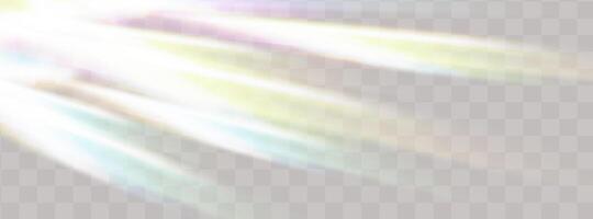 A set of colourful vector lens, crystal rainbow  light  and  flare transparent effects.Overlay for backgrounds.