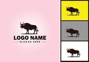 bisonte logo vector Arte icono gráficos para negocio marca icono bisonte logo modelo