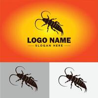 Earwig logo vector art icon graphics for business brand icon earwig logo template