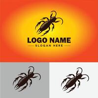 Earwig logo vector art icon graphics for business brand icon earwig logo template