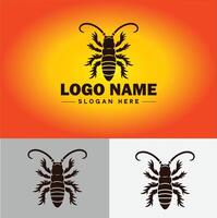 Earwig logo vector art icon graphics for business brand icon earwig logo template