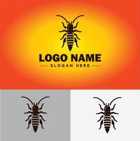 Earwig logo vector art icon graphics for business brand icon earwig logo template