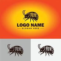 Earwig logo vector art icon graphics for business brand icon earwig logo template