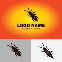 Earwig logo vector art icon graphics for business brand icon earwig logo template