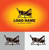 Katydid logo vector art icon graphics for business brand icon katydid logo template