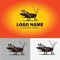 Katydid logo vector art icon graphics for business brand icon katydid logo template