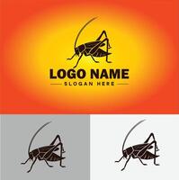 Katydid logo vector art icon graphics for business brand icon katydid logo template