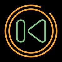 Previous Track Button Vector Icon