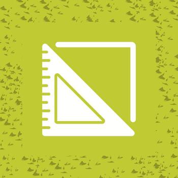 Triangular Ruler Vector Icon