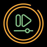 Video Fast Forward Button Vector Icon