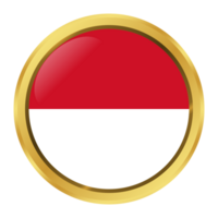 Monaco Flag Circle Shape png