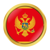 Montenegro Flagge Kreis gestalten png