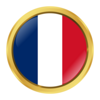 France Flag Circle Shape png