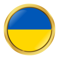 ukraina flagga cirkel form png