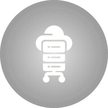 icono de vector de computación en la nube