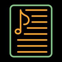 Music Playlist Vector Icon