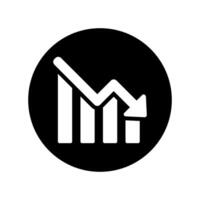 Chart icon vector. analysis illustration sign. analytics symbol or logo. vector