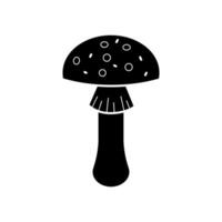 Mushroom vector icon. food illustration sign. fungus symbol or logo.