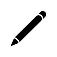 lápiz icono vector. bolígrafo ilustración signo. escribir símbolo o logo. vector