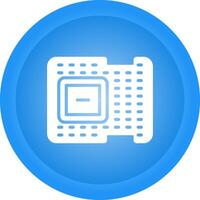 icono de vector de procesador