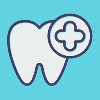 dental cuidado vector icono