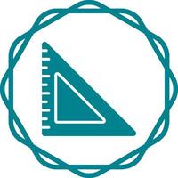 Triangular Ruler Vector Icon