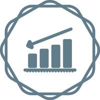 Chart Decreasing Vector Icon