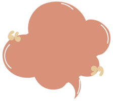 Colorful pastel red color speech bubble balloon with quotation marks, icon sticker memo keyword planner text box banner, flat png transparent element design