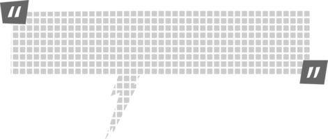 svart och vit Tal bubbla ballong med citat märken, ikon klistermärke PM nyckelord planerare text låda baner, platt png transparent element design