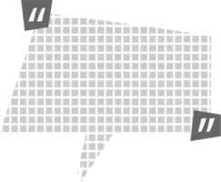 Preto e branco discurso bolha balão com cotação marcas, ícone adesivo memorando palavra chave planejador texto caixa bandeira, plano png transparente elemento Projeto