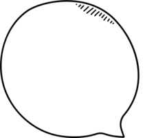 Black and white color speech bubble balloon, icon sticker memo keyword planner text box banner, flat png transparent element design