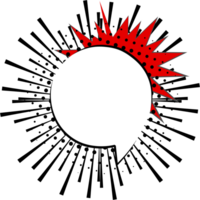 schwarz und Weiß Farbe Pop Kunst Polka Punkte Halbton Rede Blase Ballon Symbol Aufkleber Memo Stichwort Planer Text Box Banner, eben png transparent Element Design