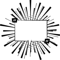 Black and white color Pop art polka dots halftone speech bubble balloon icon sticker memo keyword planner text box banner, flat png transparent element design