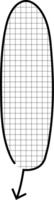 Pfeil Punkt Graph Papier schwarz und Weiß Farbe Rede Blase Ballon, Symbol Aufkleber Memo Stichwort Planer Text Box Banner, eben png transparent Element Design