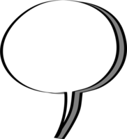 3d speech bubble balloon icon sticker memo keyword planner text box banner, flat png transparent element design