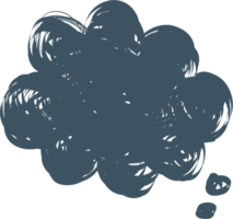 kleurrijk pastel blauw kleur toespraak bubbel ballon, icoon sticker memo trefwoord ontwerper tekst doos banier, vlak PNG transparant element ontwerp