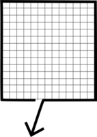 pijl punt diagram papier zwart en wit kleur toespraak bubbel ballon, icoon sticker memo trefwoord ontwerper tekst doos banier, vlak PNG transparant element ontwerp