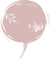 färgrik pastell rosa Färg Tal bubbla ballong, ikon klistermärke PM nyckelord planerare text låda baner, platt png transparent element design