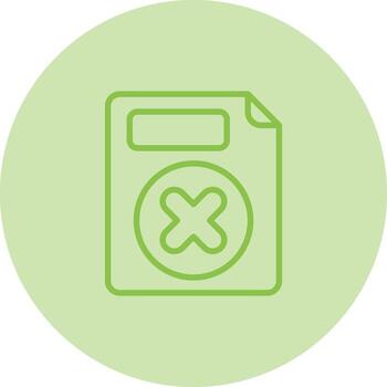 Eliminar botón vector icono