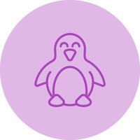 icono de vector de pingüino