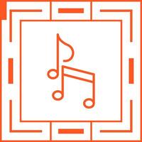 icono de vector de nota musical